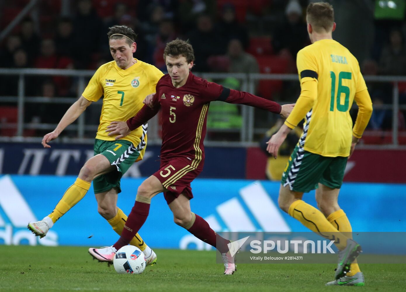 Russia vs. Lithuania friendly football match