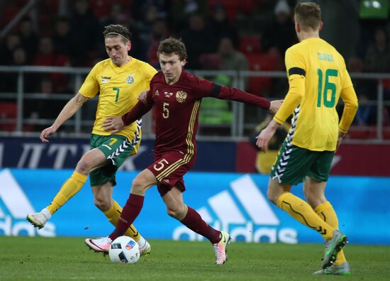 Russia vs. Lithuania friendly football match