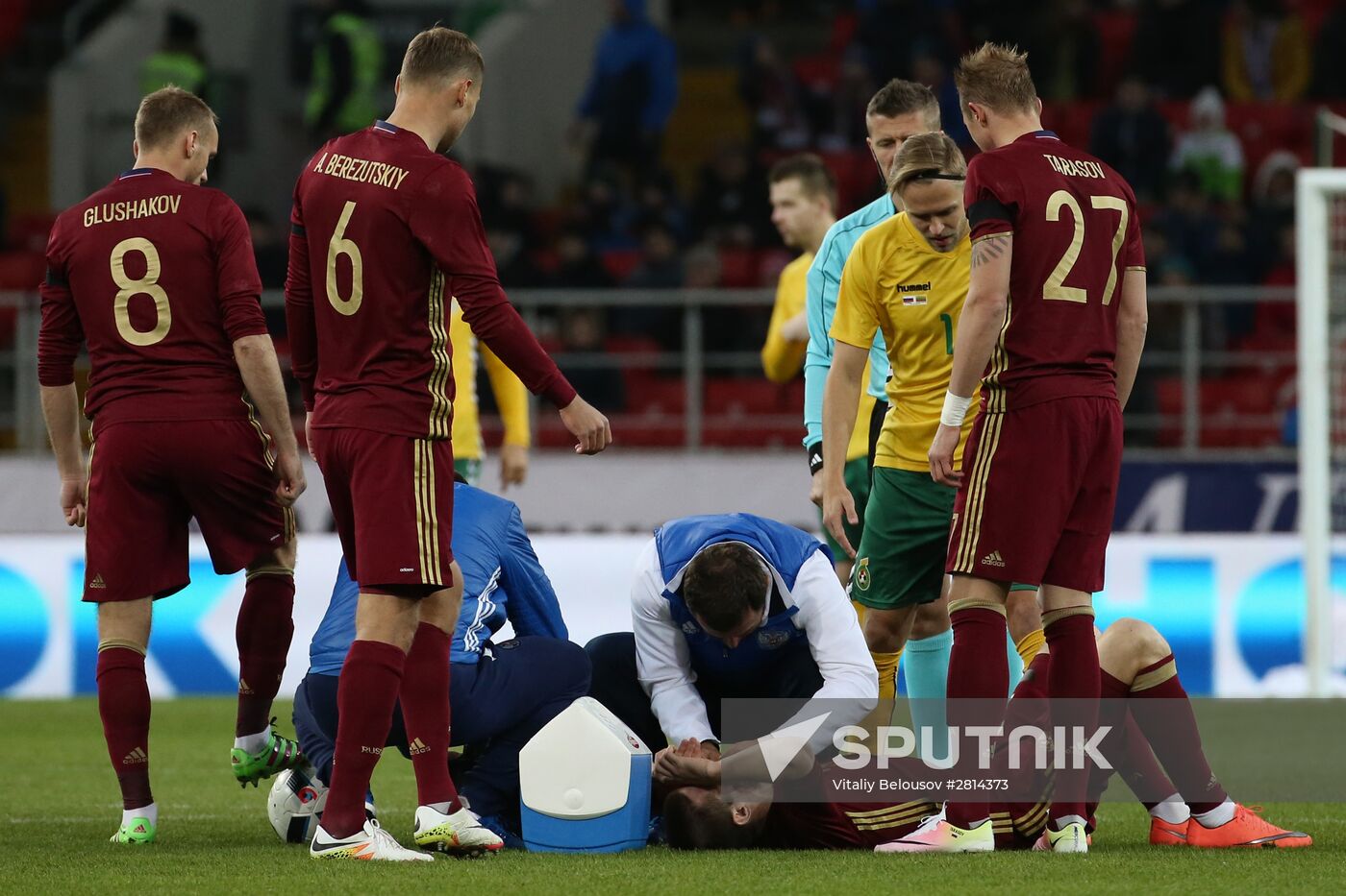 Football. Friendly match Russia vs. Lithuania