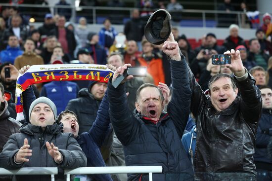 Football. Friendly match Russia vs. Lithuania