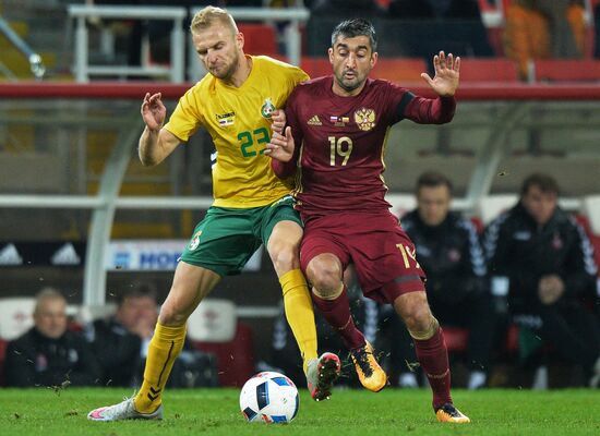Football. Friendly match Russia vs. Lithuania
