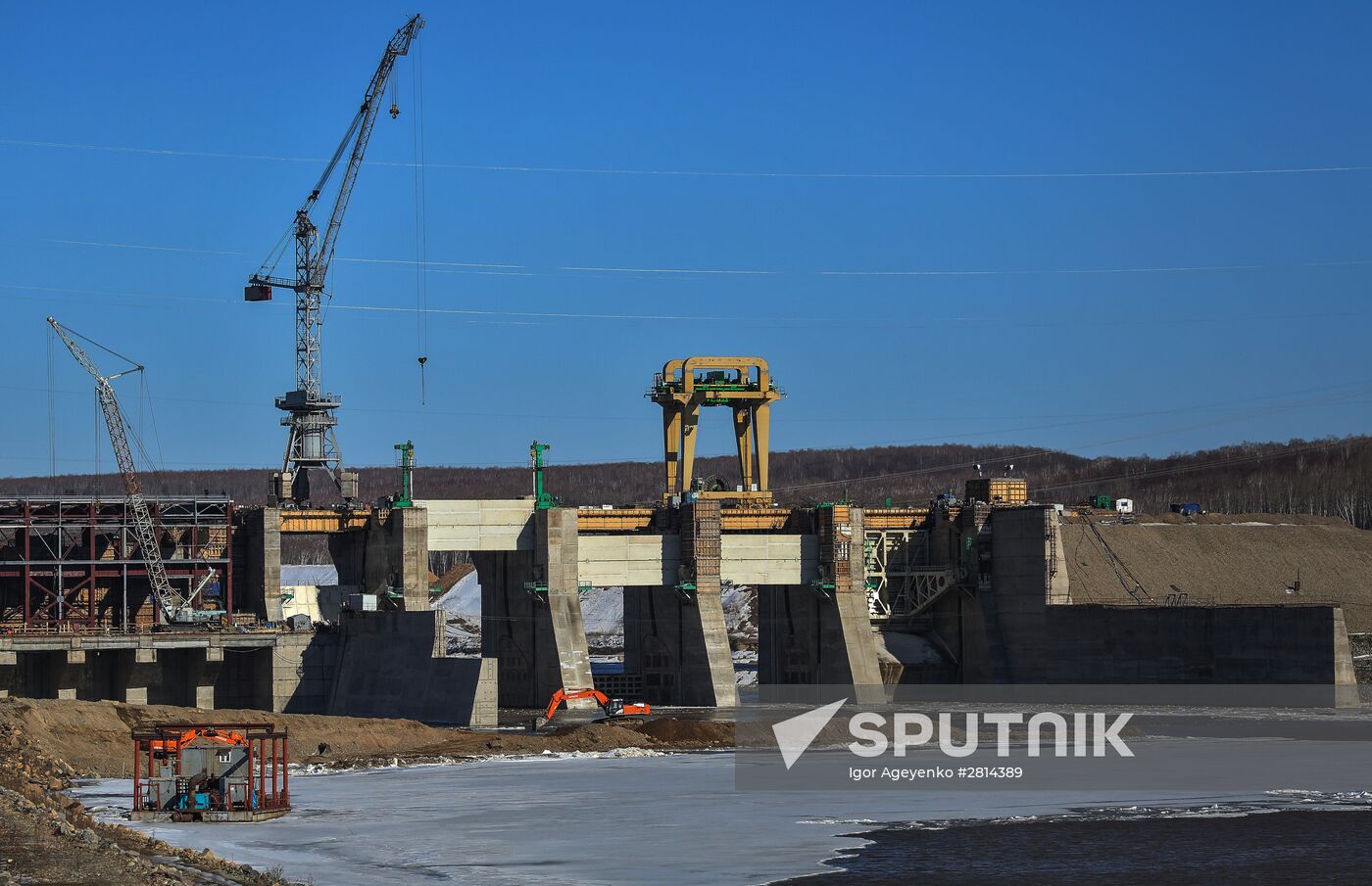 Nizhne-Bureyskaya hydro power plantin Amur Region