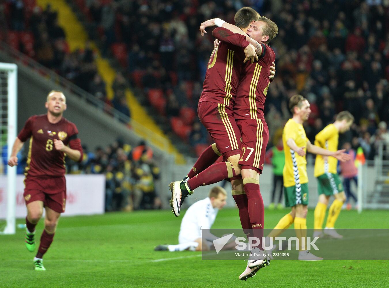 Football. Friendly match Russia vs. Lithuania