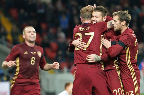 Football. Friendly match Russia vs. Lithuania