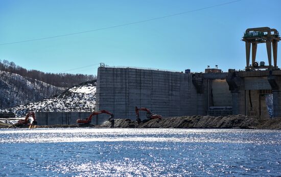 Nizhne-Bureyskaya hydro power plant in Amur Region