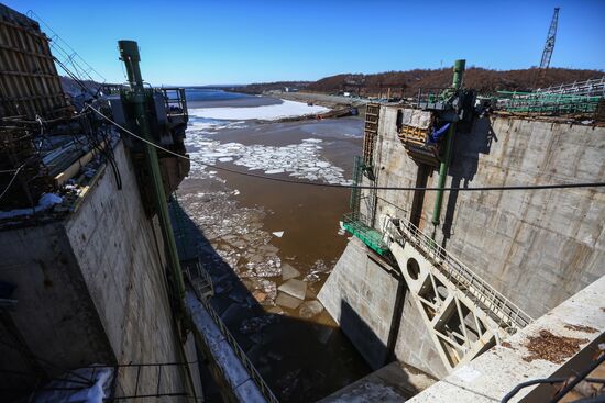Nizhne-Bureyskaya hydro power plant in Amur Region