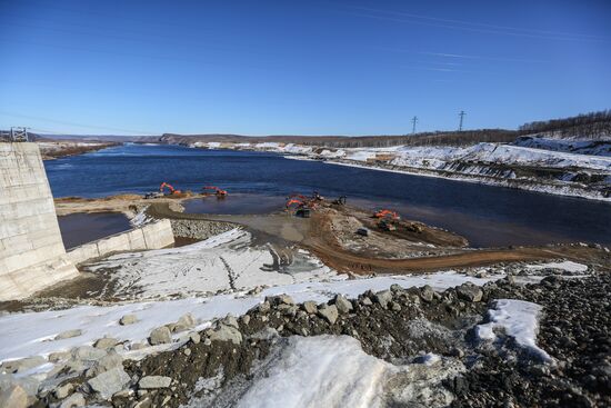 Nizhne-Bureyskaya hydro power plant in Amur Region