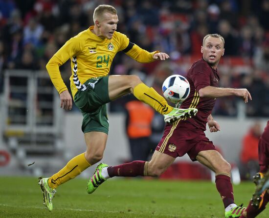 Russia vs. Lithuania friendly football match