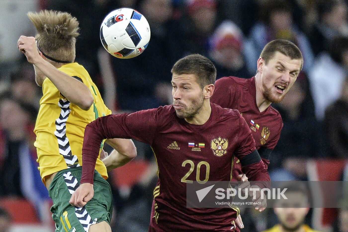 Russia vs. Lithuania friendly football match