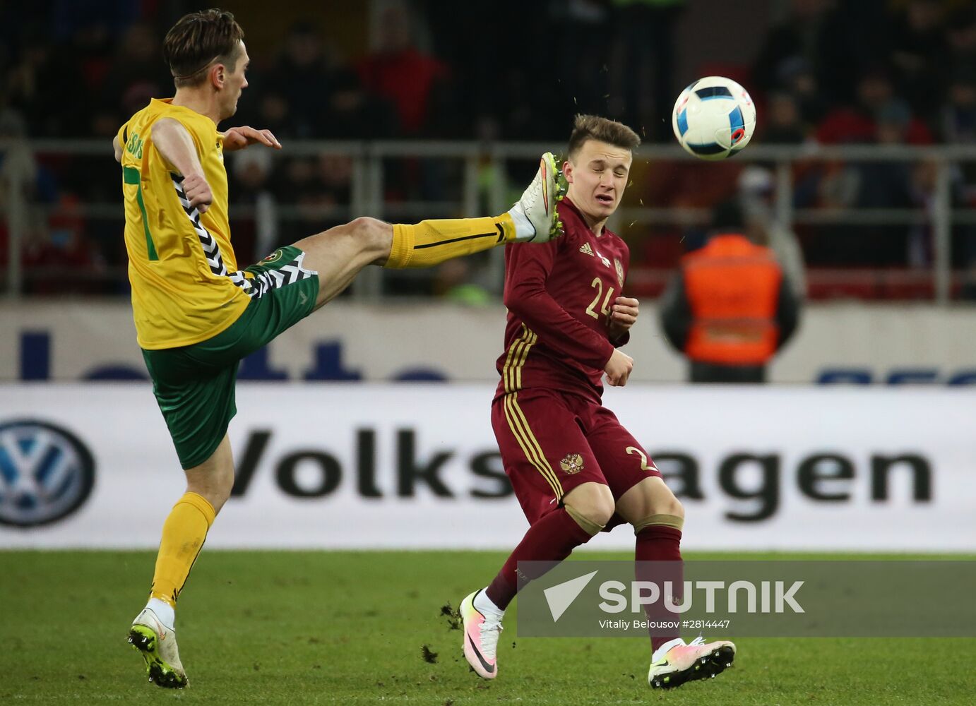 Russia vs. Lithuania friendly football match