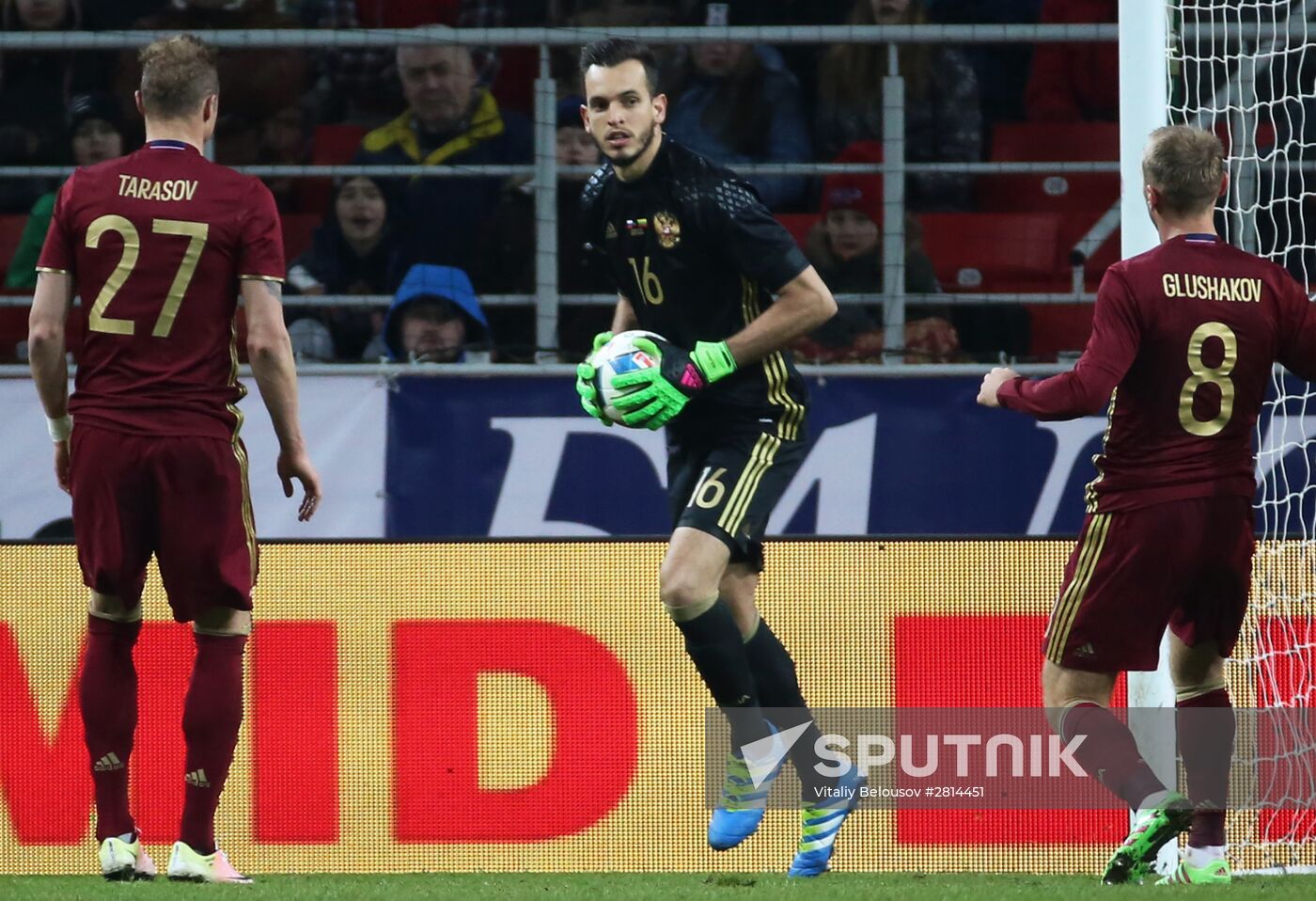 Russia vs. Lithuania friendly football match