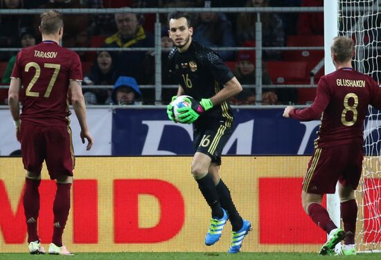 Russia vs. Lithuania friendly football match