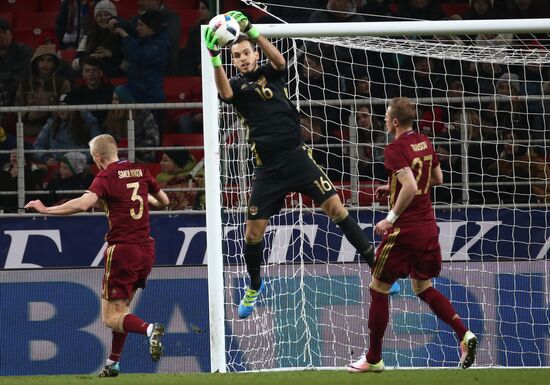 Russia vs. Lithuania friendly football match