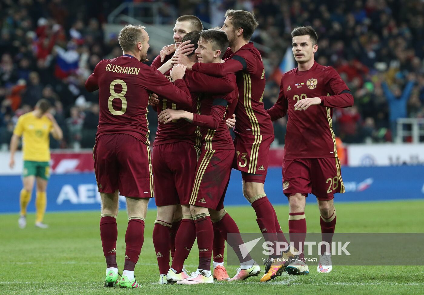 Russia vs. Lithuania friendly football match