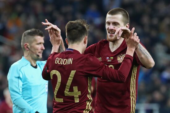 Russia vs. Lithuania friendly football match
