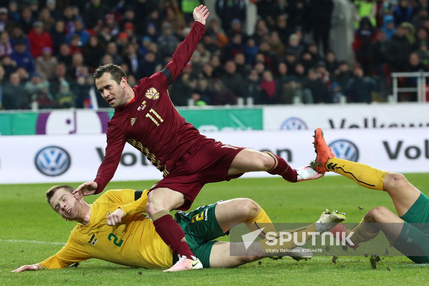 Russia vs. Lithuania friendly football match