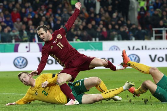 Russia vs. Lithuania friendly football match