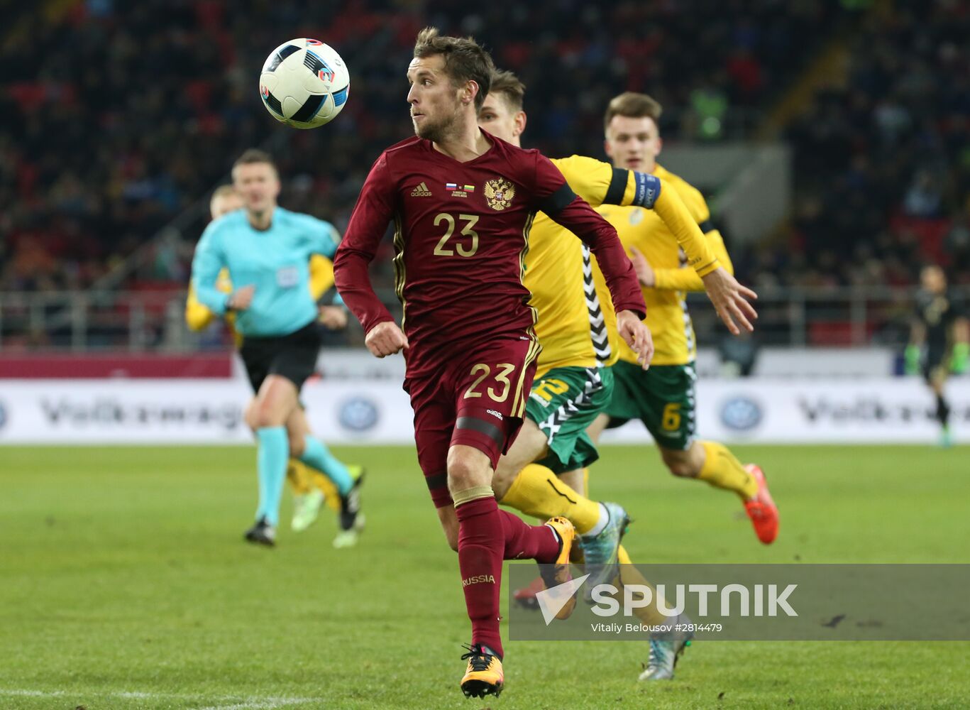 Russia vs. Lithuania friendly football match