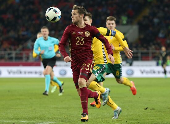 Russia vs. Lithuania friendly football match