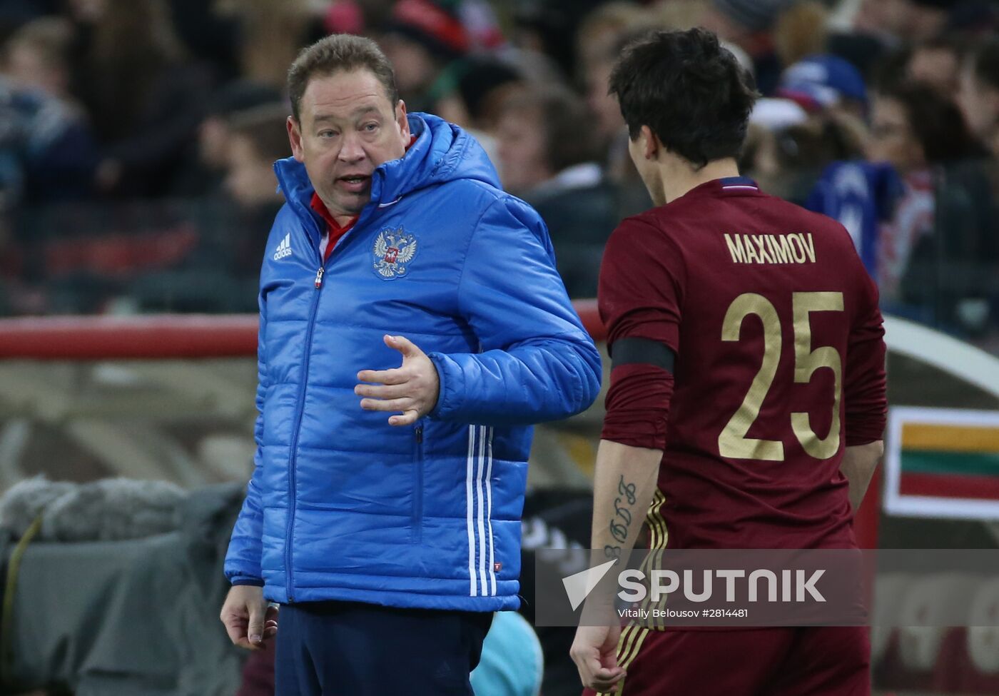 Russia vs. Lithuania friendly football match
