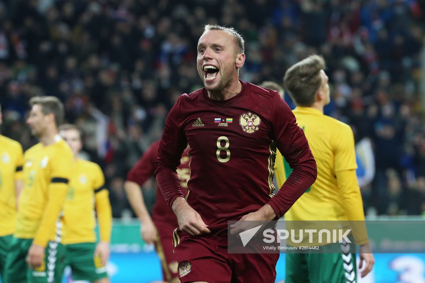 Russia vs. Lithuania friendly football match