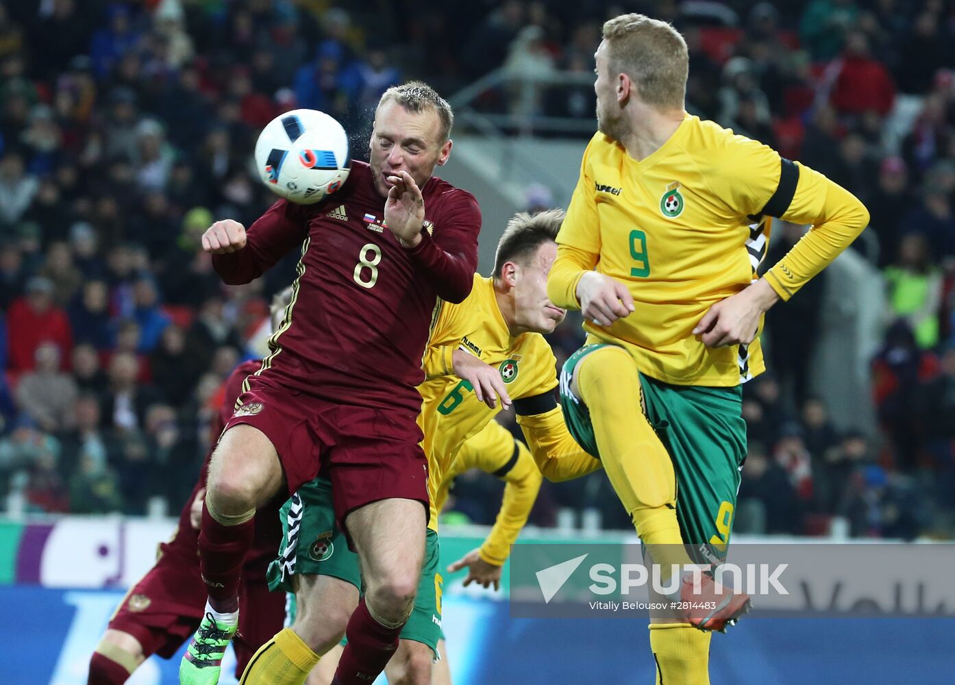 Russia vs. Lithuania friendly football match