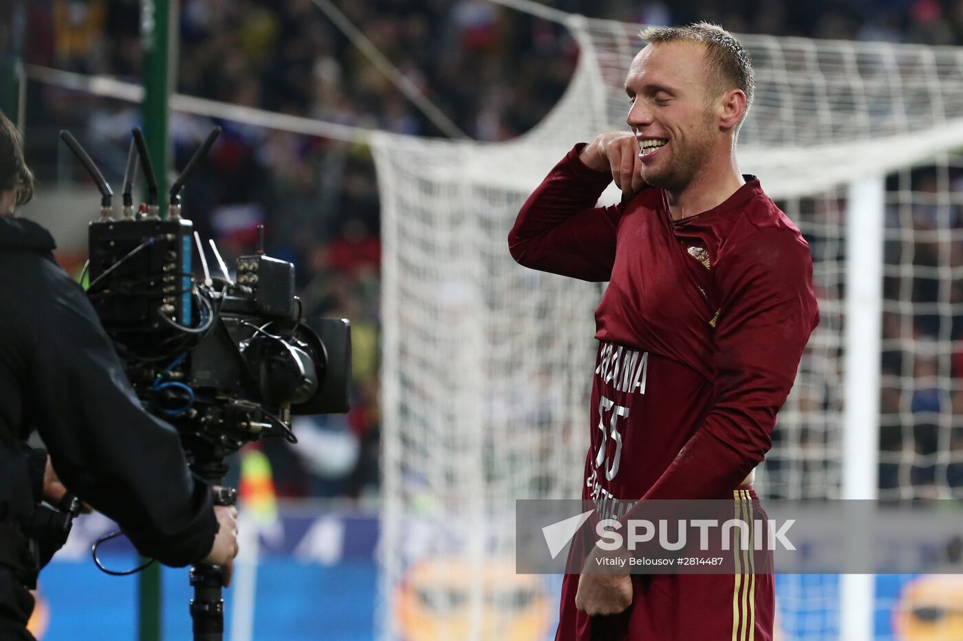 Russia vs. Lithuania friendly football match