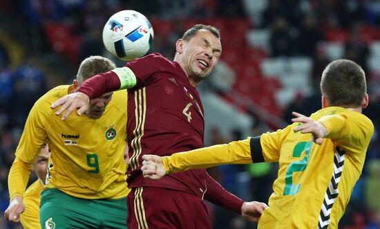 Russia vs. Lithuania friendly football match