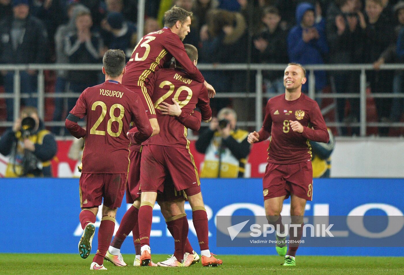 Russia vs. Lithuania friendly football match