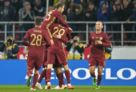 Russia vs. Lithuania friendly football match