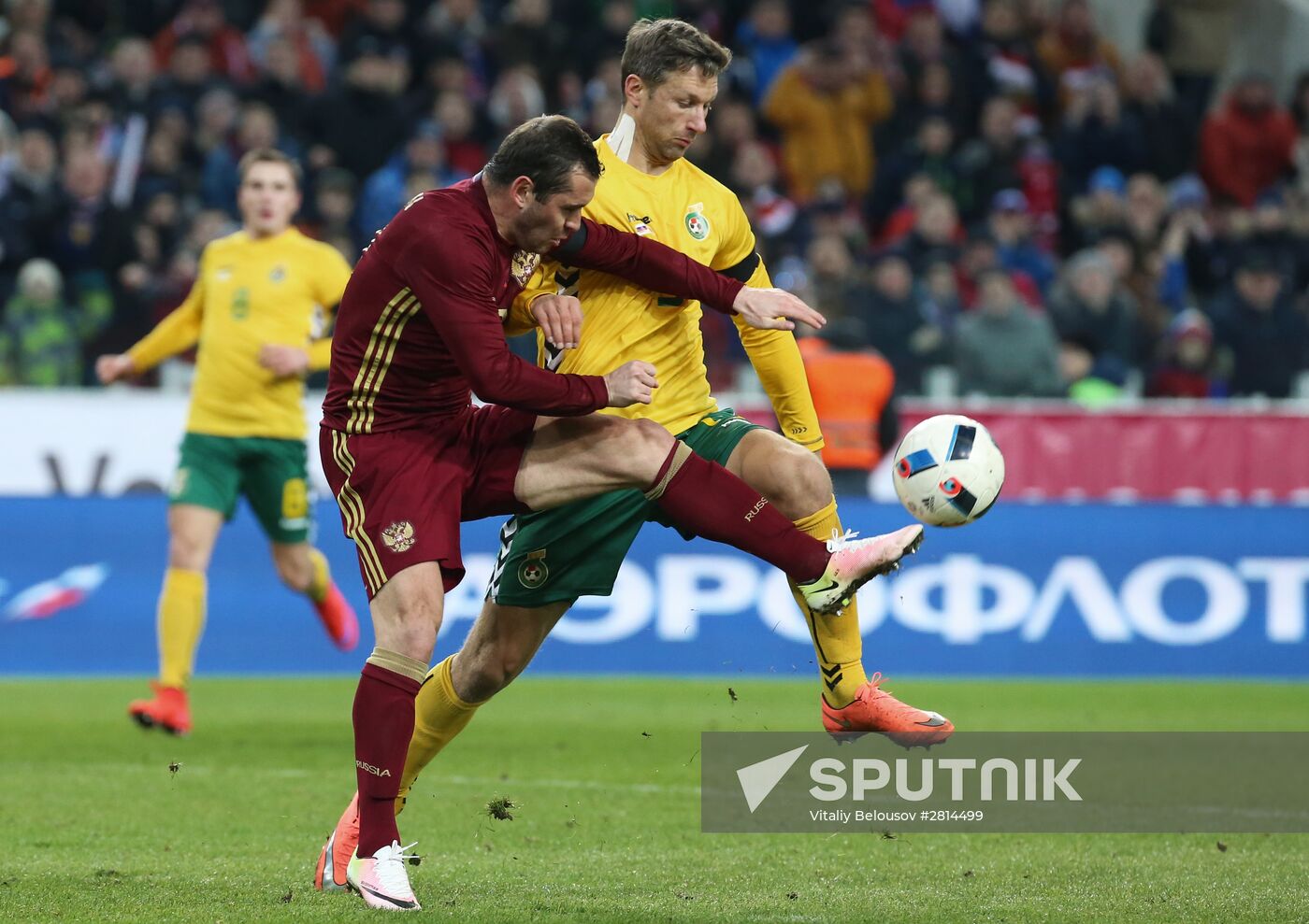 Russia vs. Lithuania friendly football match
