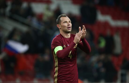 Russia vs. Lithuania friendly football match