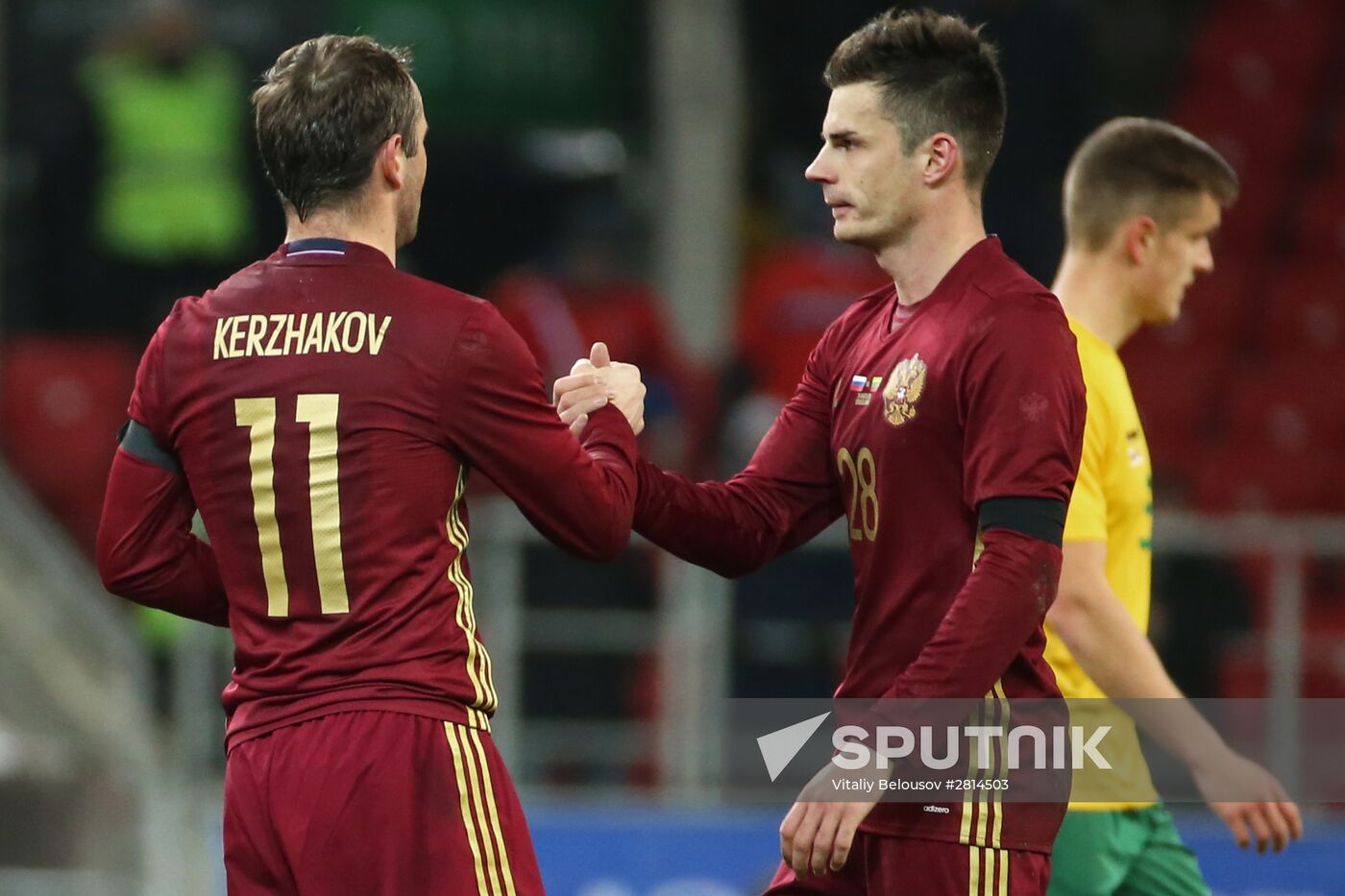 Russia vs. Lithuania friendly football match
