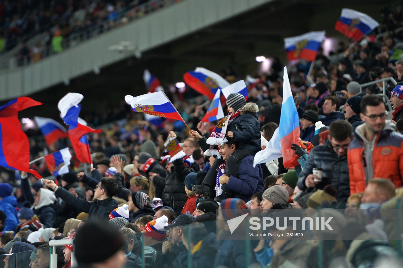 Russia vs. Lithuania friendly football match