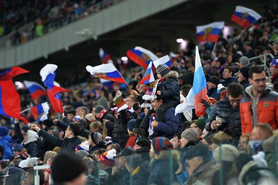 Russia vs. Lithuania friendly football match