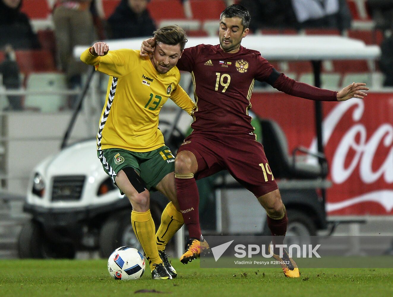 Russia vs. Lithuania friendly football match