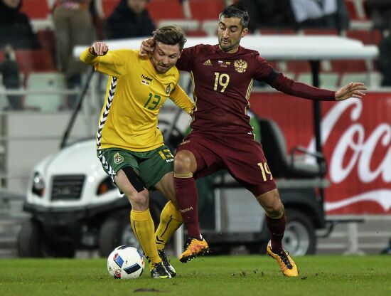 Russia vs. Lithuania friendly football match
