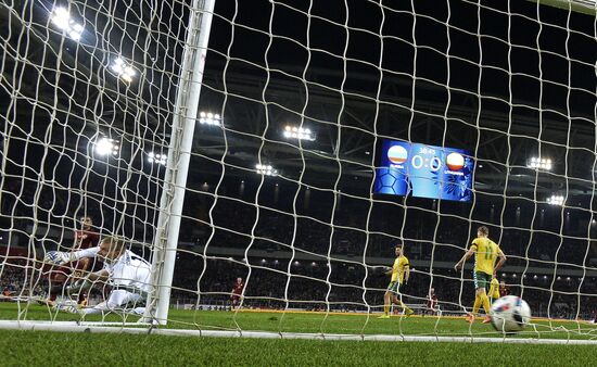 Russia vs. Lithuania friendly football match