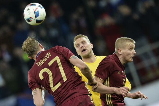 Russia vs. Lithuania friendly football match