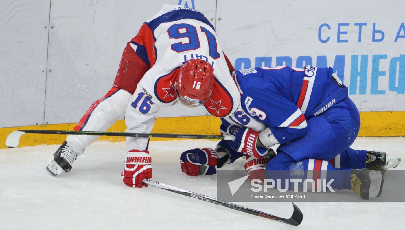 Ice hockey. KHL. SKA vs. CSKA