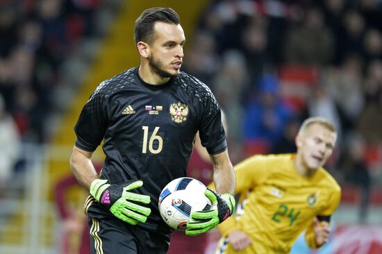 Russia vs. Lithuania friendly football match