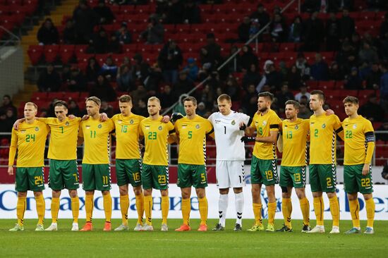 Russia vs. Lithuania friendly football match