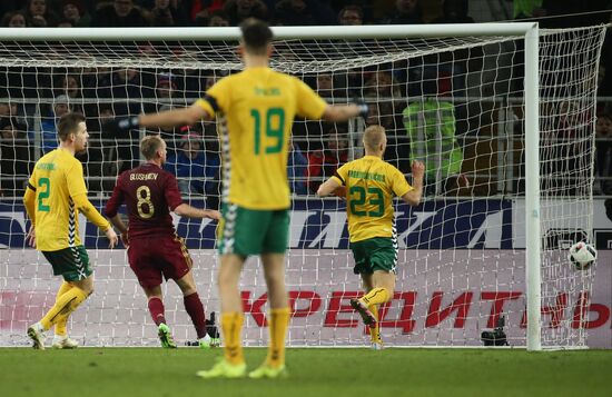 Russia vs. Lithuania friendly football match