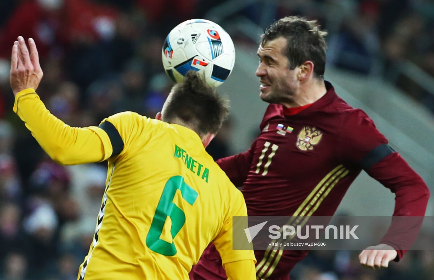 Russia vs. Lithuania friendly football match