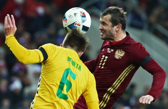 Russia vs. Lithuania friendly football match