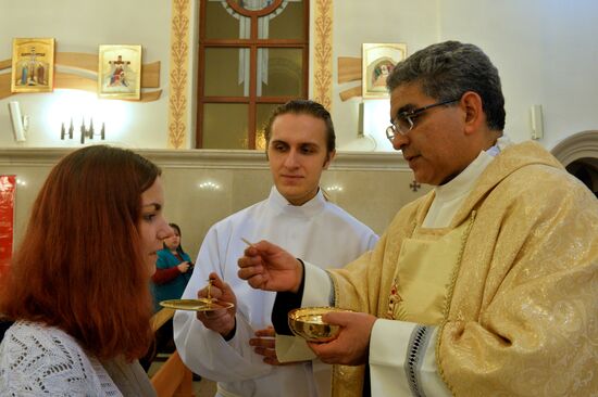 Russia celebrates Catholic Easter