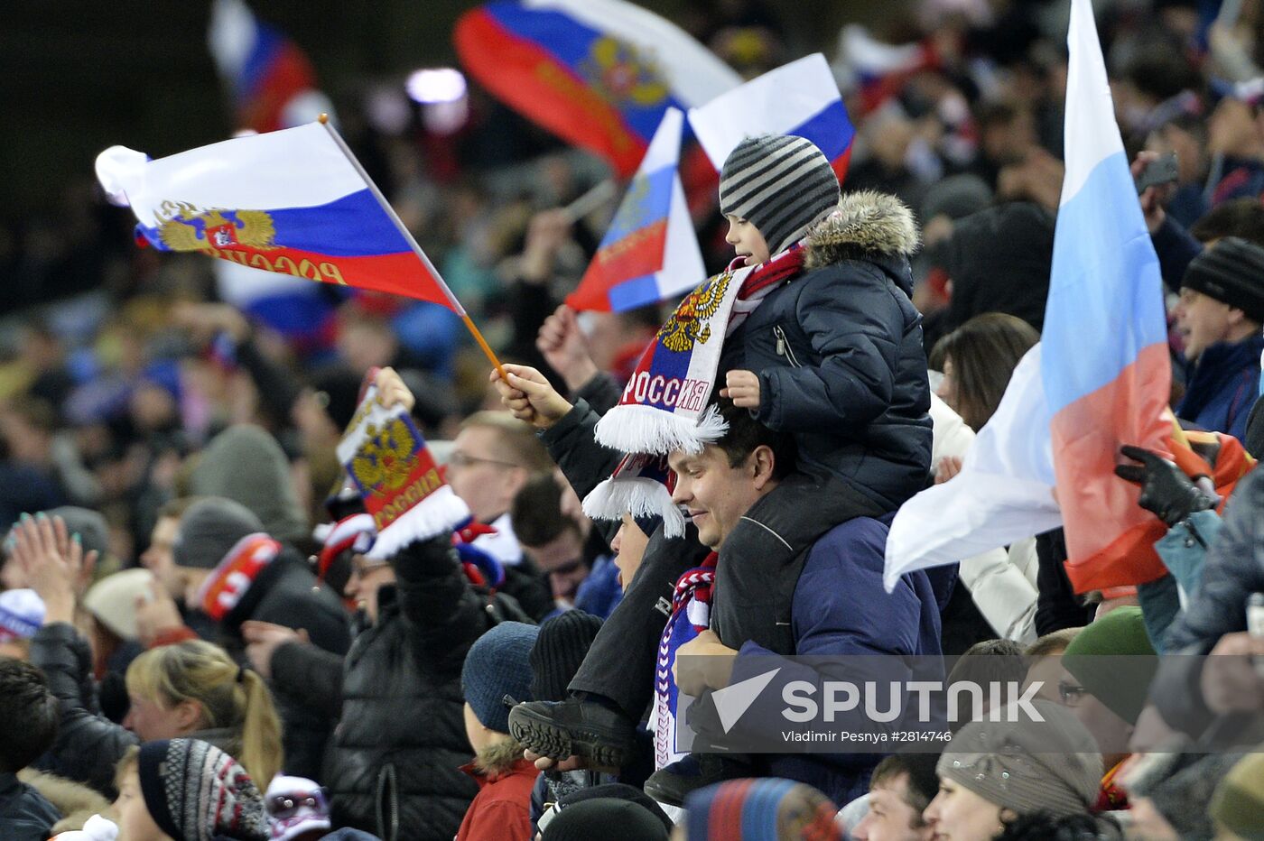 Russia vs. Lithuania friendly football match