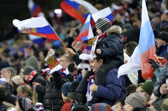 Russia vs. Lithuania friendly football match