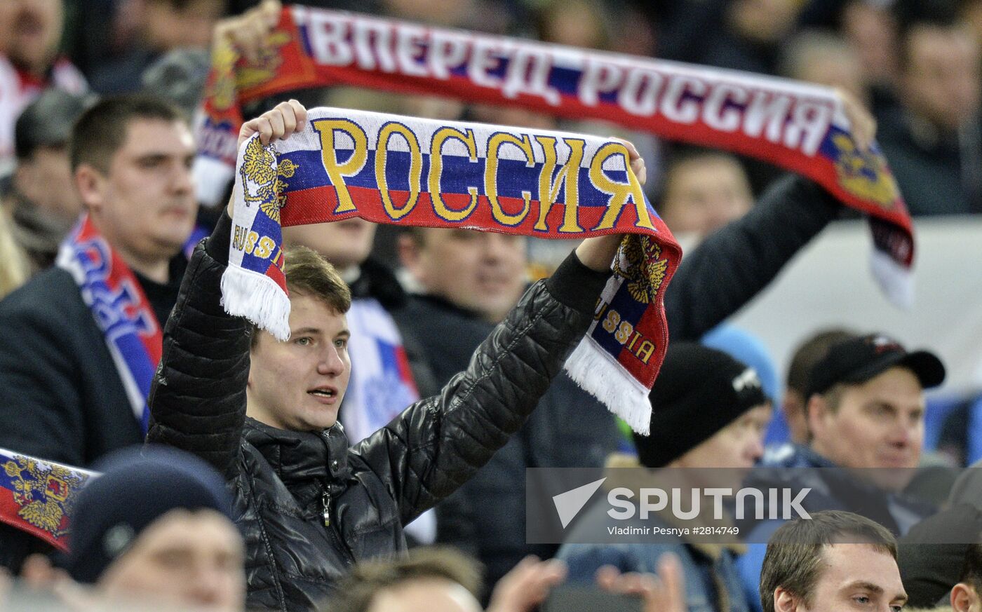 Russia vs. Lithuania friendly football match