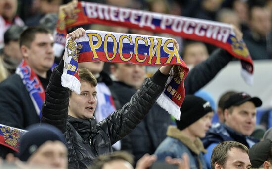 Russia vs. Lithuania friendly football match